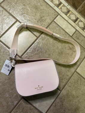 kate spade Pale Pink Saffiano Leather Crossbody